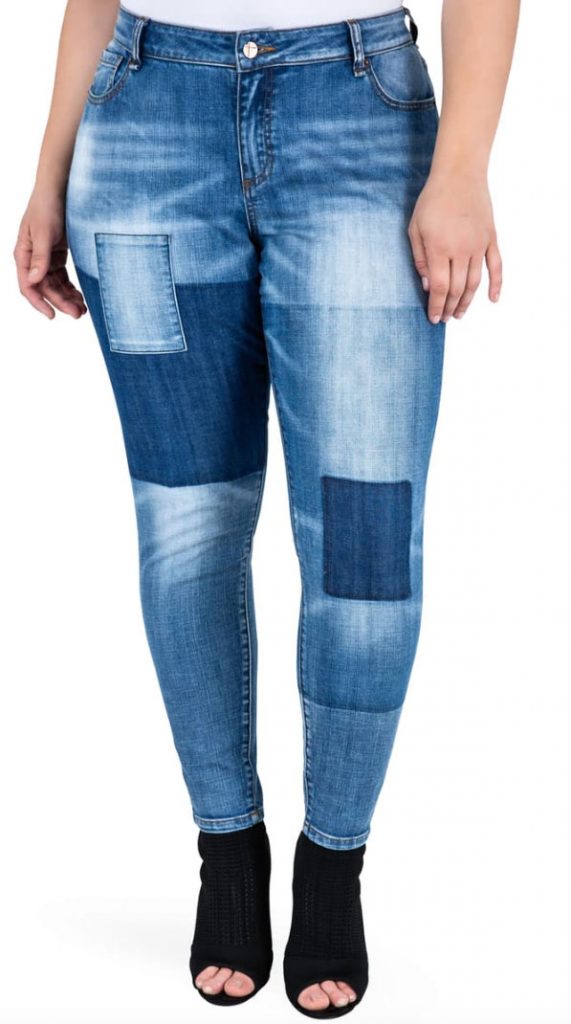 Color Block Skinny Jeans Nordstrom - Curvicality Magazine