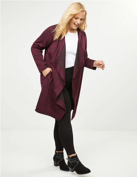 Ponte Overpiece With Cascade Front - Lane Bryant - Curvicality Review
