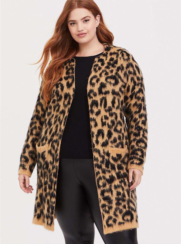 Torrid Leopard Print Coat Curvicality