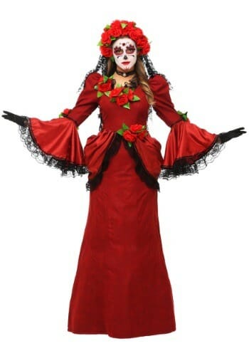 Womens Plus Size Day Of The Dead Costume - Curvicality Magazine
