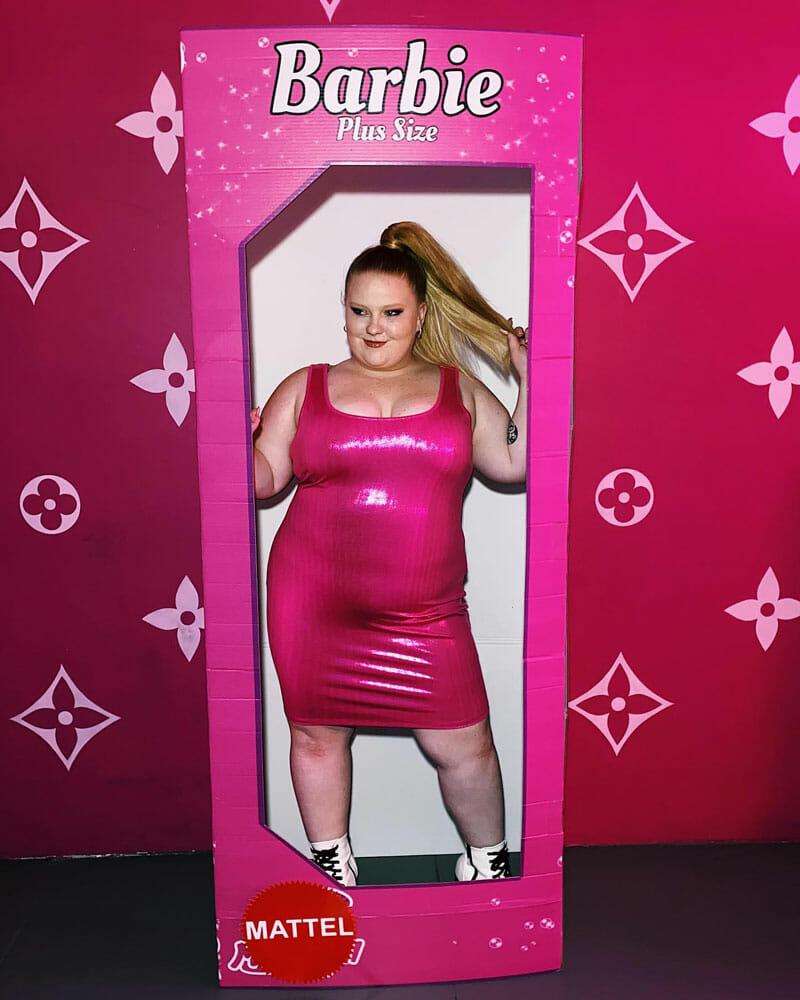 Amanda LaCount As Barbie in Curvicality Magazine