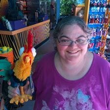 Mary Mahaney - “Me and my spirit animal, Hei Hei. :) I’m grateful for my family. My daughter has a lot of health issues so we spend one day a week at the hospital or doctors’ appointments. So we try to spend a few days a month enjoying Disney together.” - Curvicality Magazine