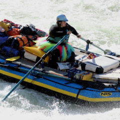 plus-size white water rafting guide