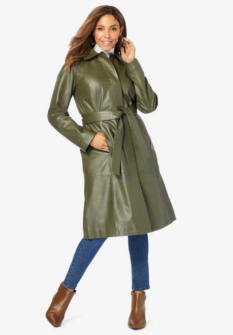 plus-size trench coat